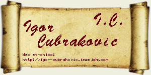 Igor Čubraković vizit kartica